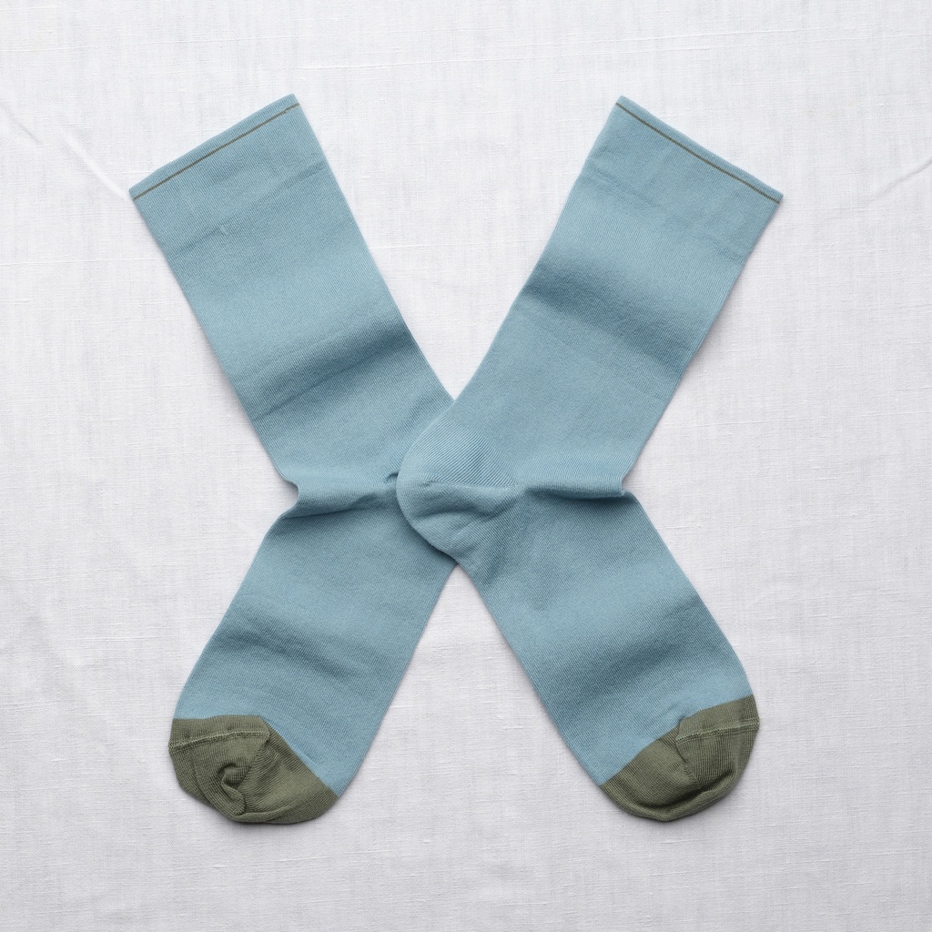 [UN235 42/44] Chaussette Uni Bleu