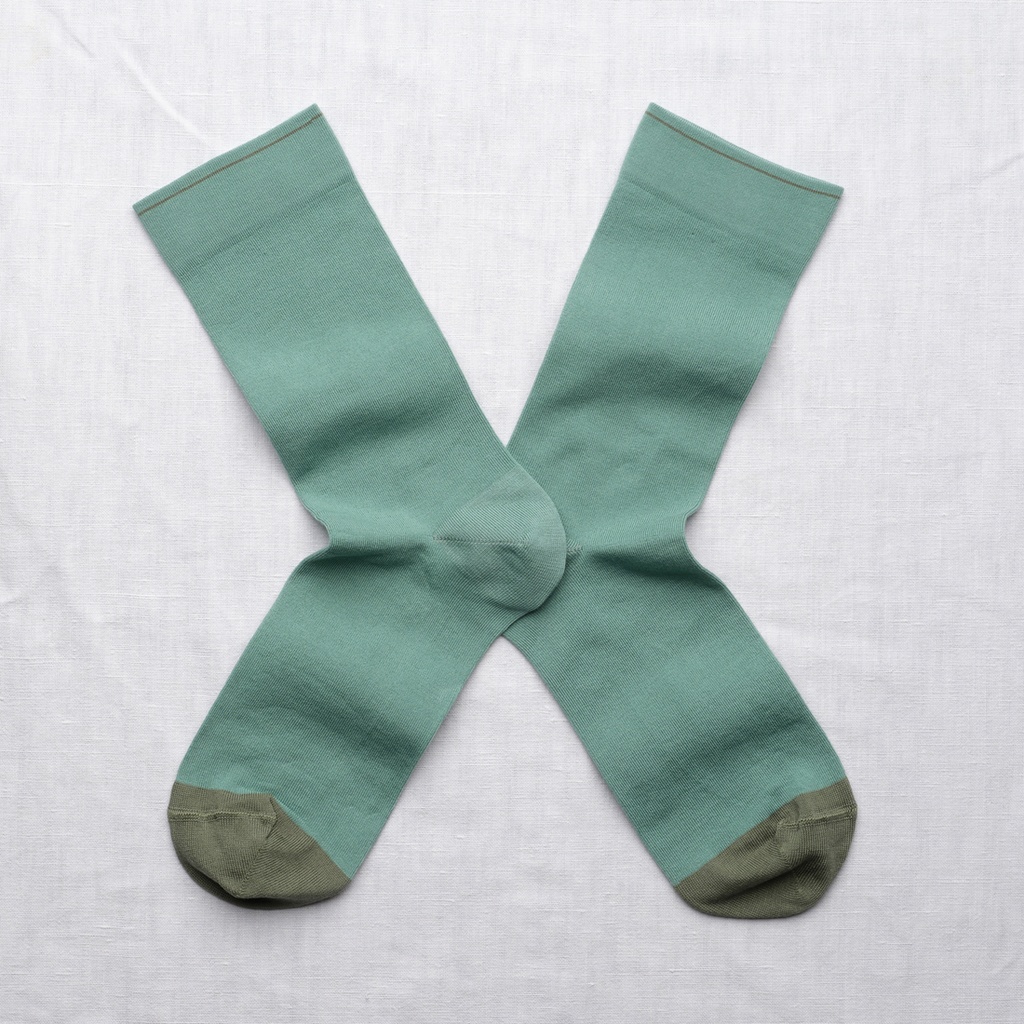 [UN236 36/38] Chaussette Uni Aloès