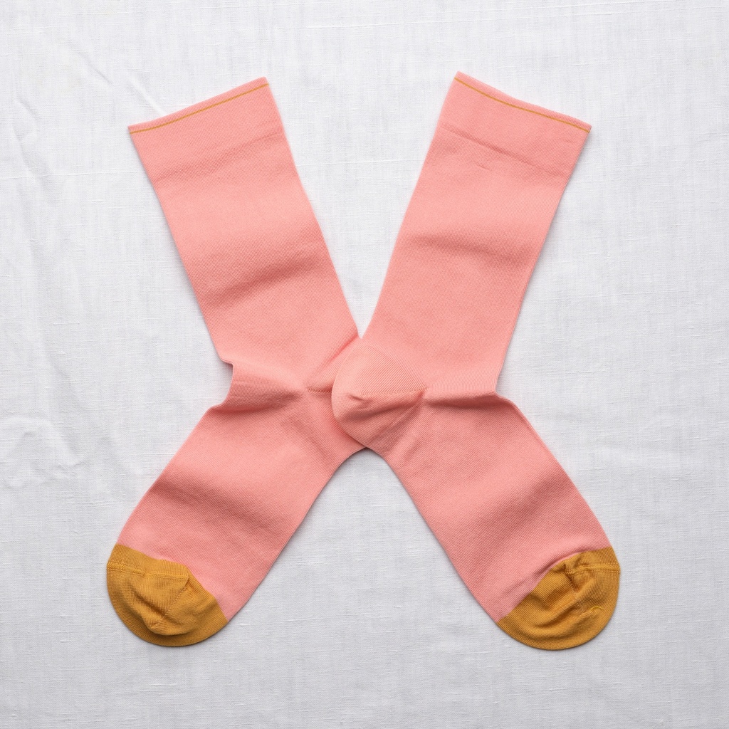 [UN237 42/44] Chaussette Uni Rose Pêche