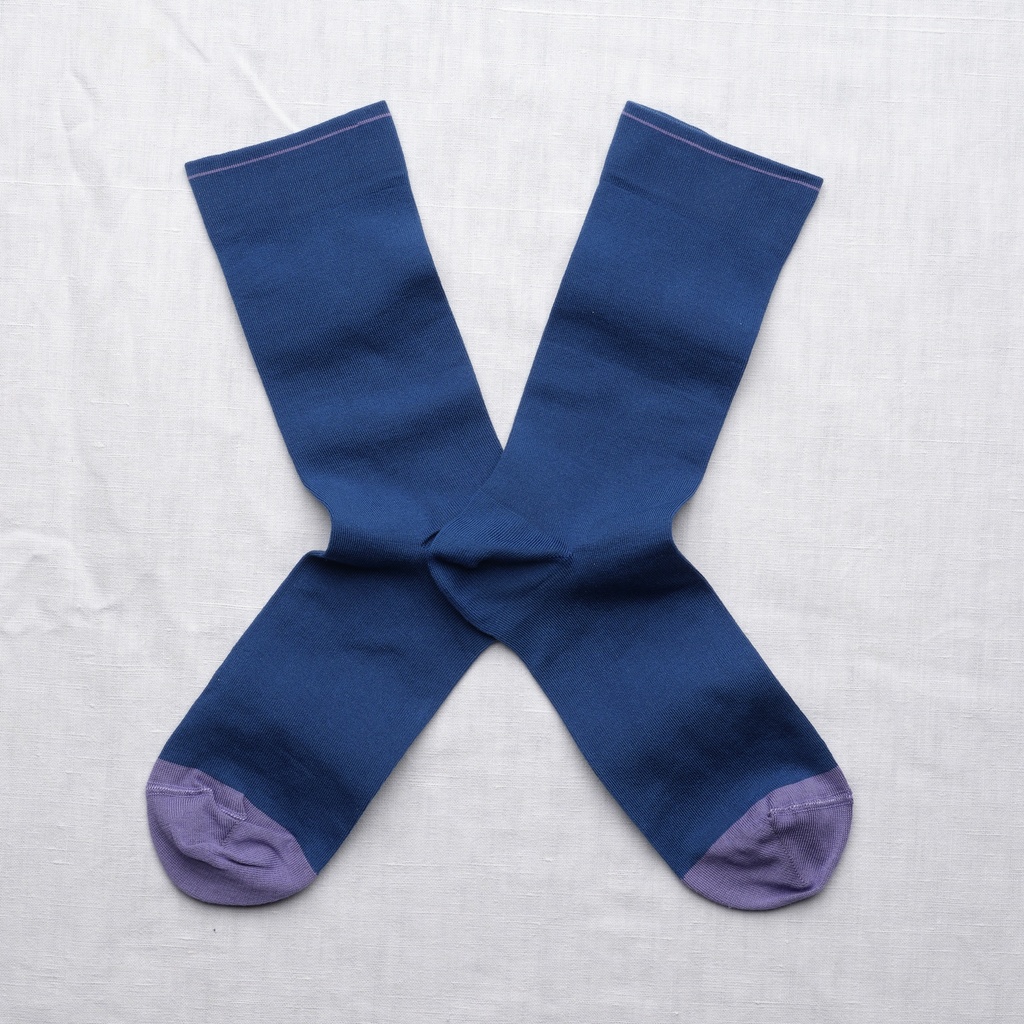 [UN239 36/38] Chaussette Uni Bleu Roi