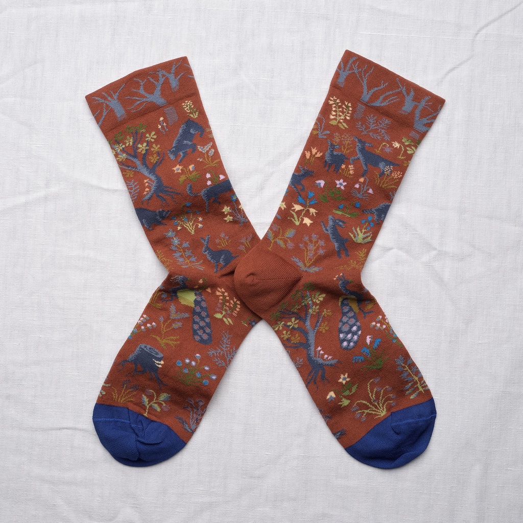 [BO401 42/44] Chaussette Sous-Bois Sépia
