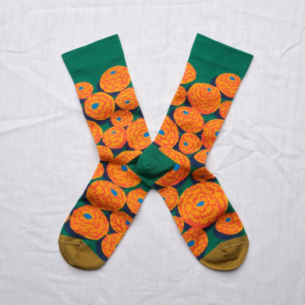 [BR101 42/44] Chaussette Oranges Emeraude