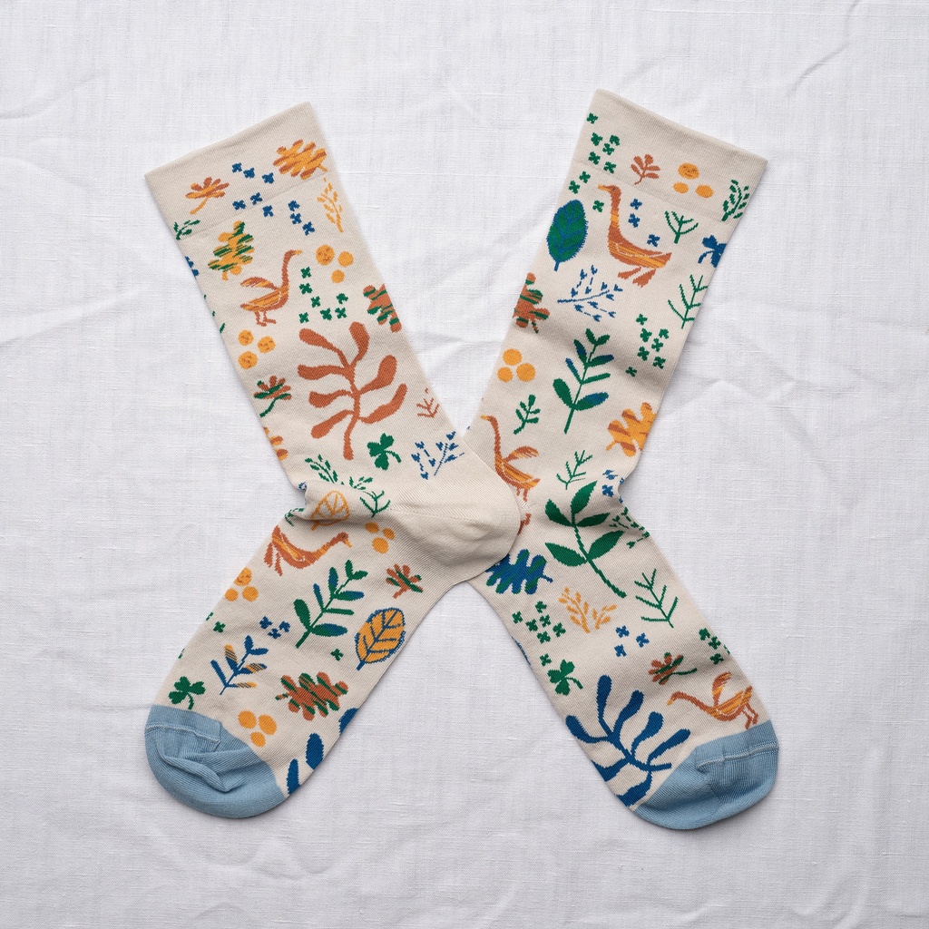 [BR601 36/38] Chaussette Semis Gris Clair