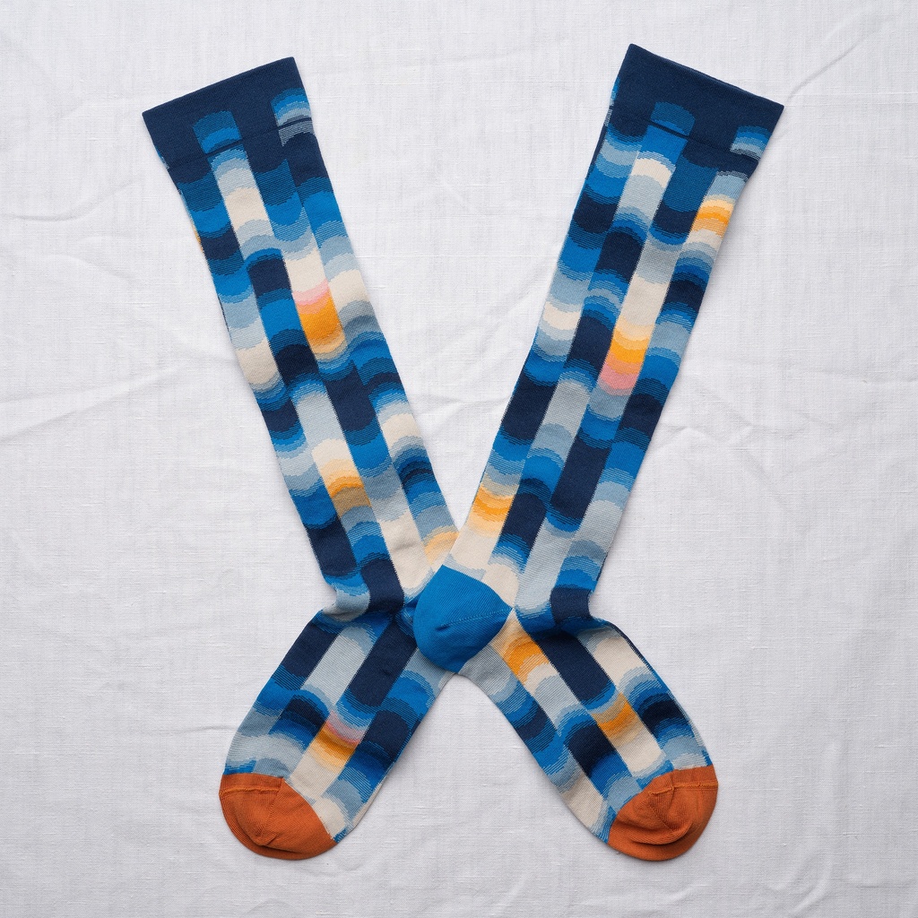 [BR904 39/41] Mi-Bas Abstrait Marine