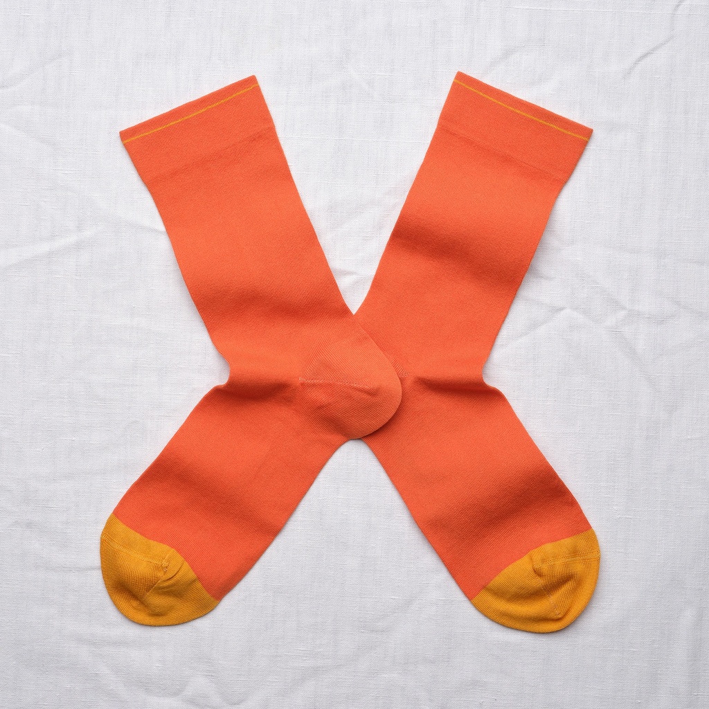 [UN242 42/44] Chaussette Uni Orange