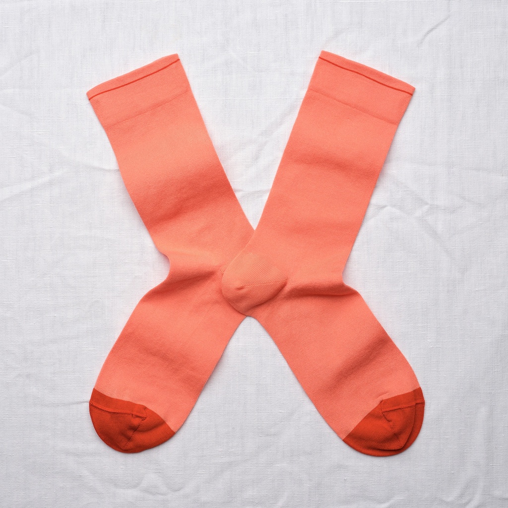 [UN247 39/41] Chaussette Uni Capucine