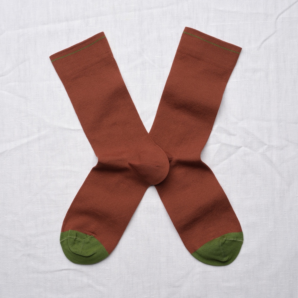 [UN248 42/44] Chaussette Uni Sépia