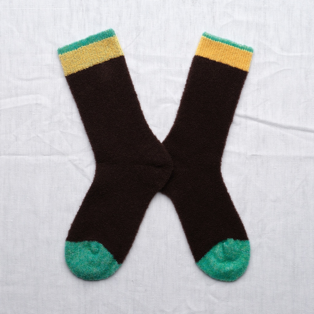 [BCL501] Chaussette Mousse Unis Noir