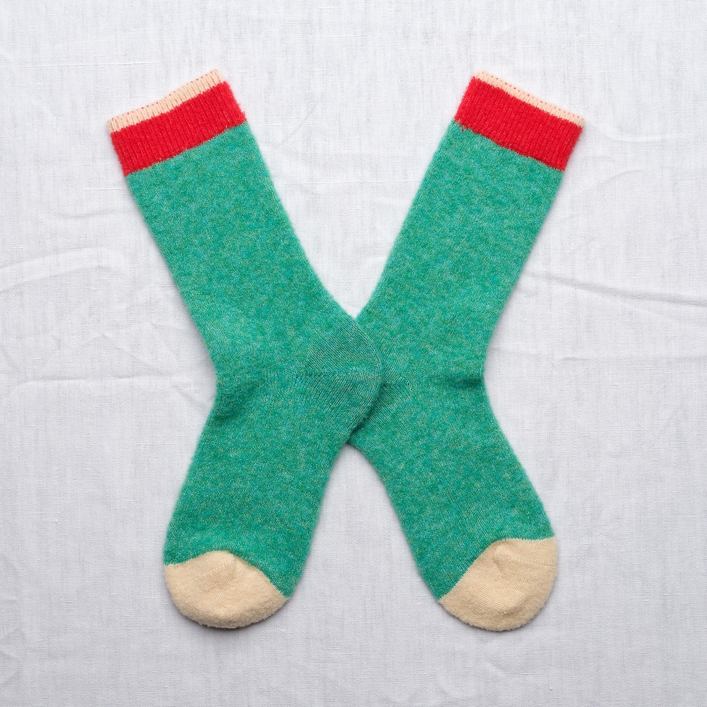 [BCL503] Chaussette Mousse Unis Vert