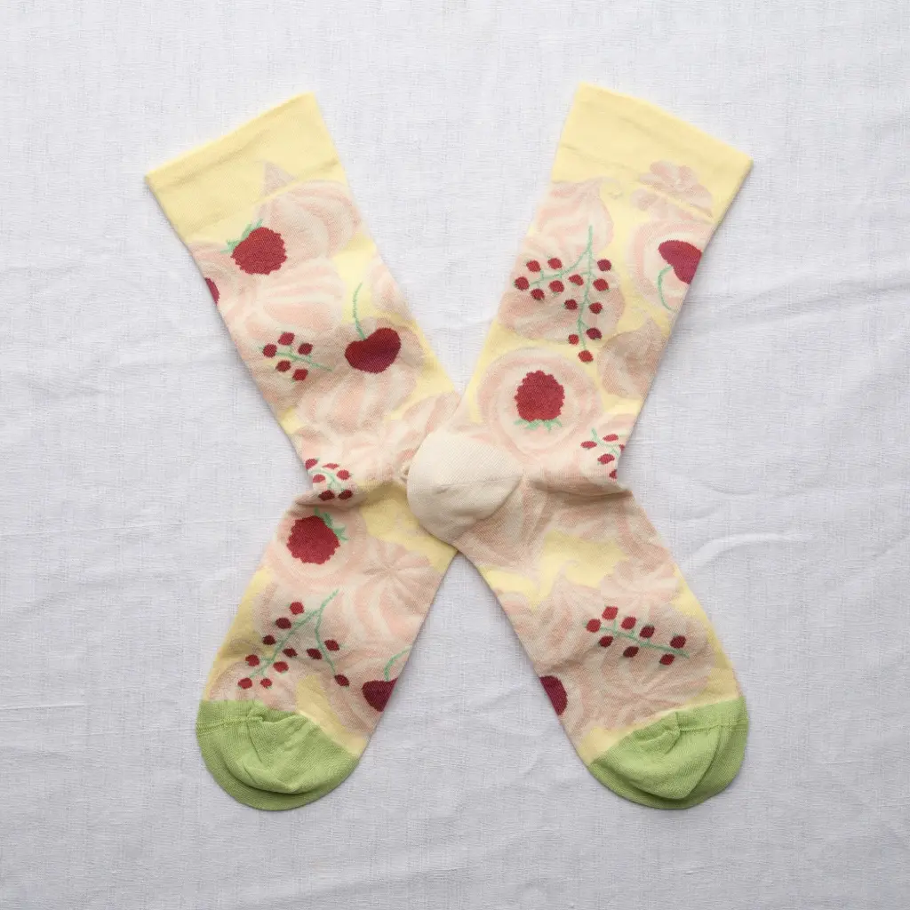 [PT501 42/44] Chaussette Pavlova Jaune Pâle