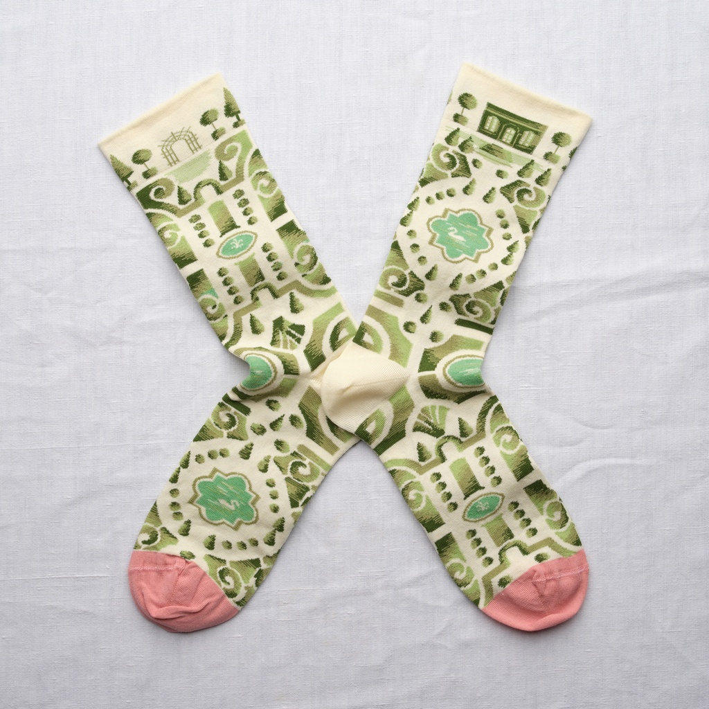 [PT601 42/44] Chaussette Jardins Écru