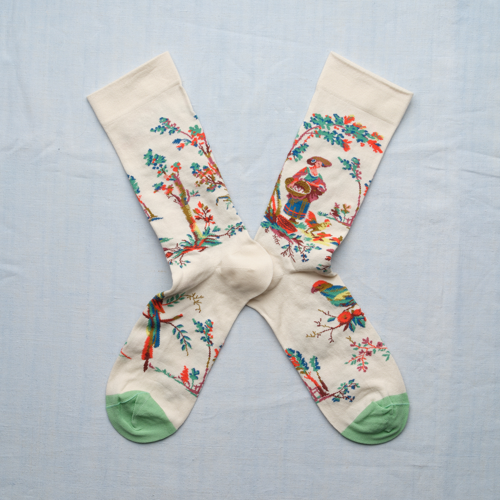[TJ101 36/38] Chaussette La Jardinière Naturel