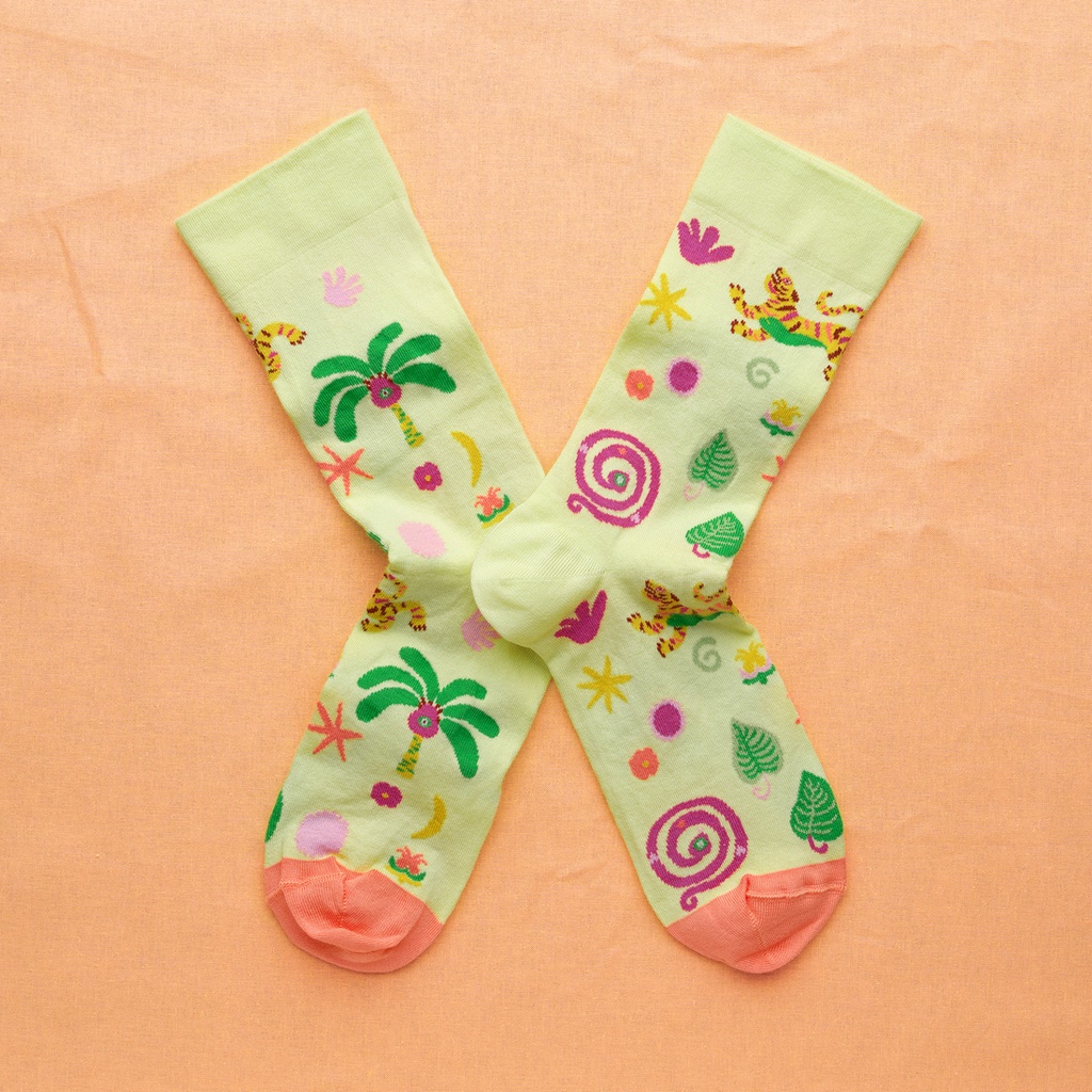 [LR101 39/41] Chaussette Leona Rose Terre