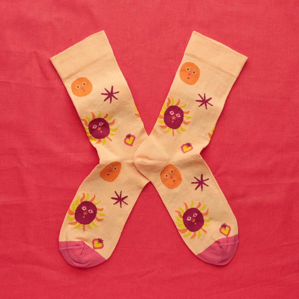 [LR301 39/41] Chaussette Leona Rose Feu