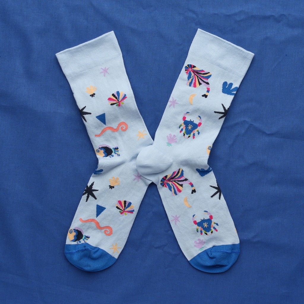 [LR401 39/41] Chaussette Leona Rose Eau