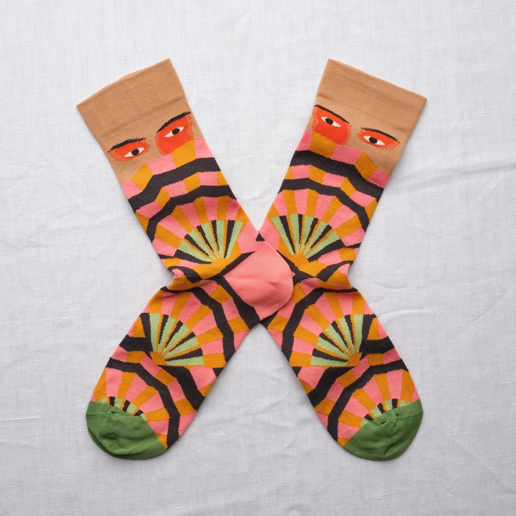 [EV101 36/38] Chaussette Eventail Praliné