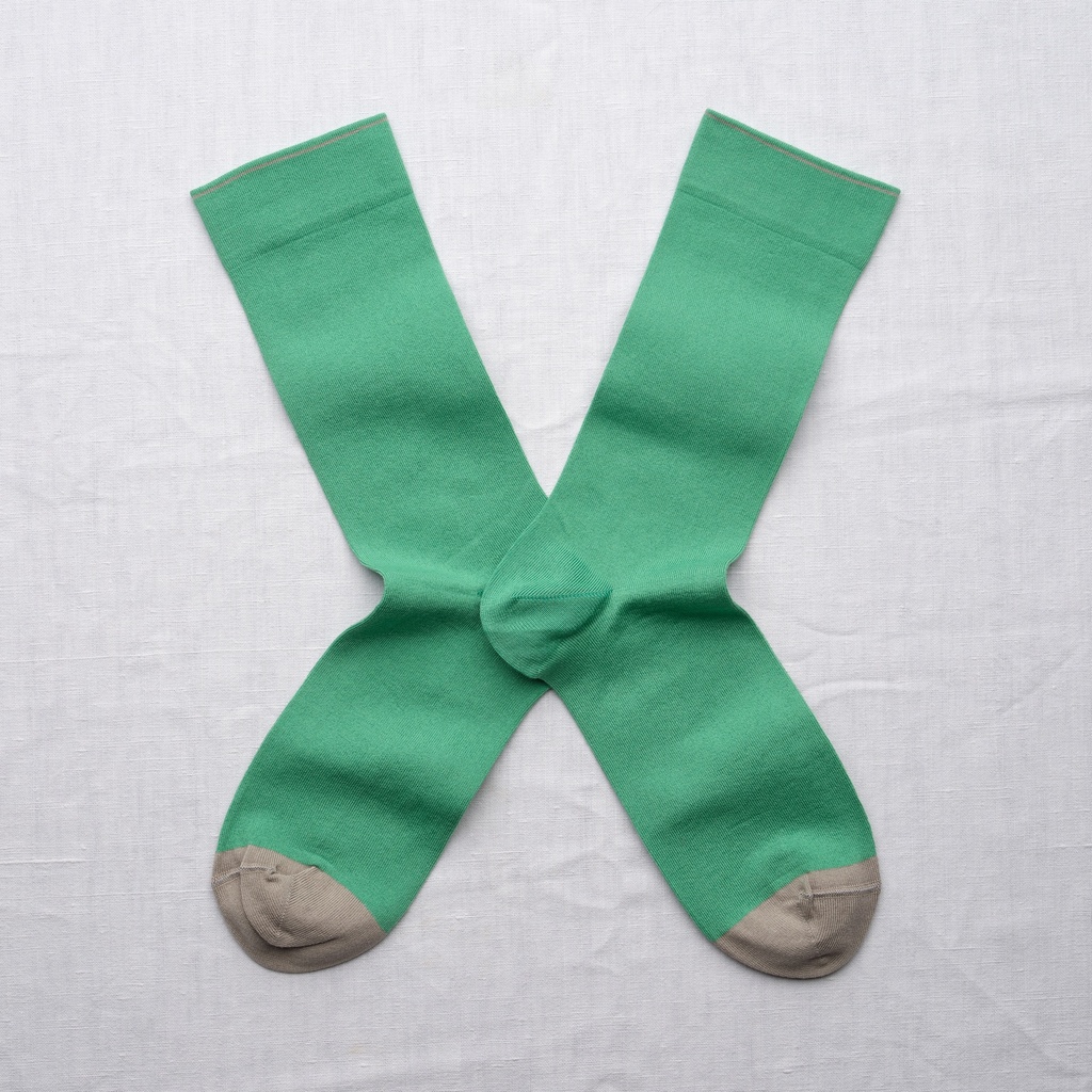[UN261 36/38] Chaussette Uni Vert Ming