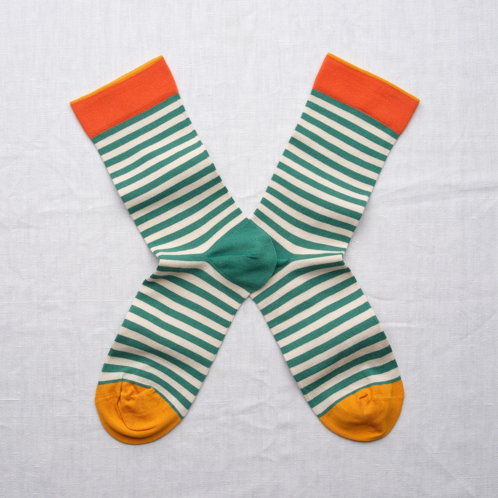 [RY136 39/41] Chaussette Rayure Canard