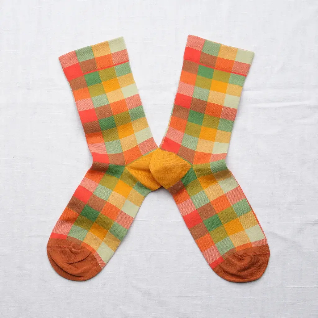 [CB201 39/41] Chaussettes Carreaux Multico   