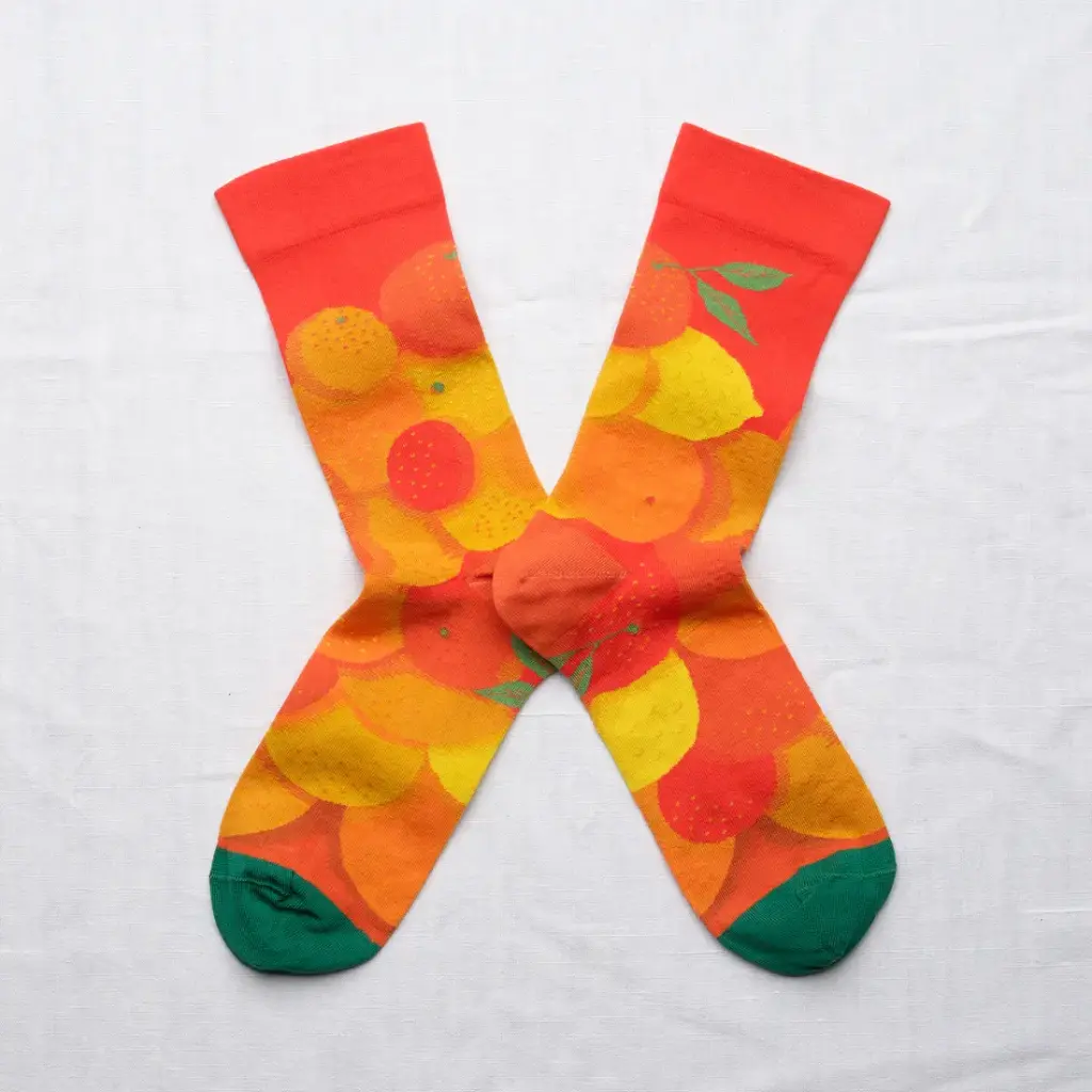 [CB601 36/38] Chaussette Agrumes Vermillon 
