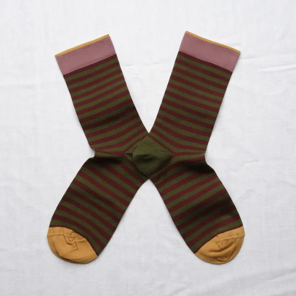 [DC301 39/41] Chaussettes Rayures Cyprès  