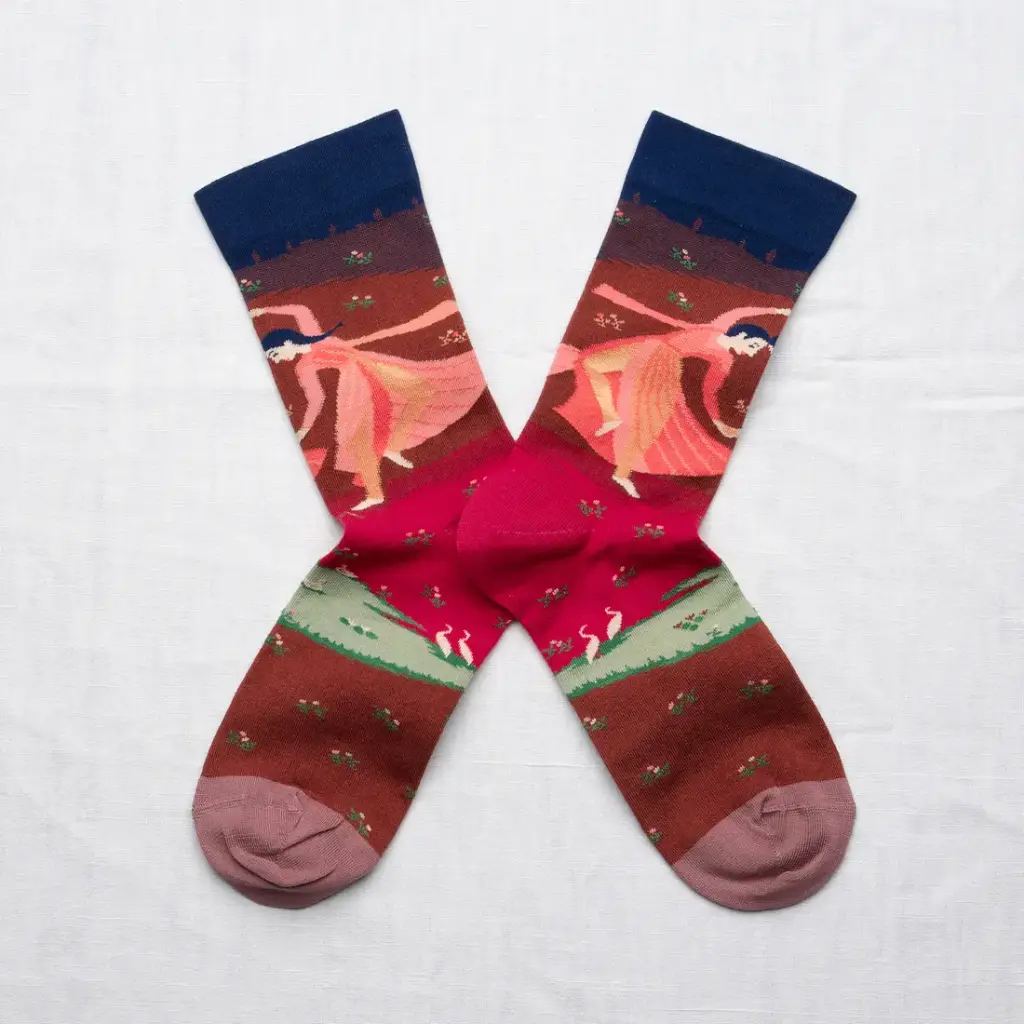 [CO301 39/41] Chaussettes Danse Bleu Foncé