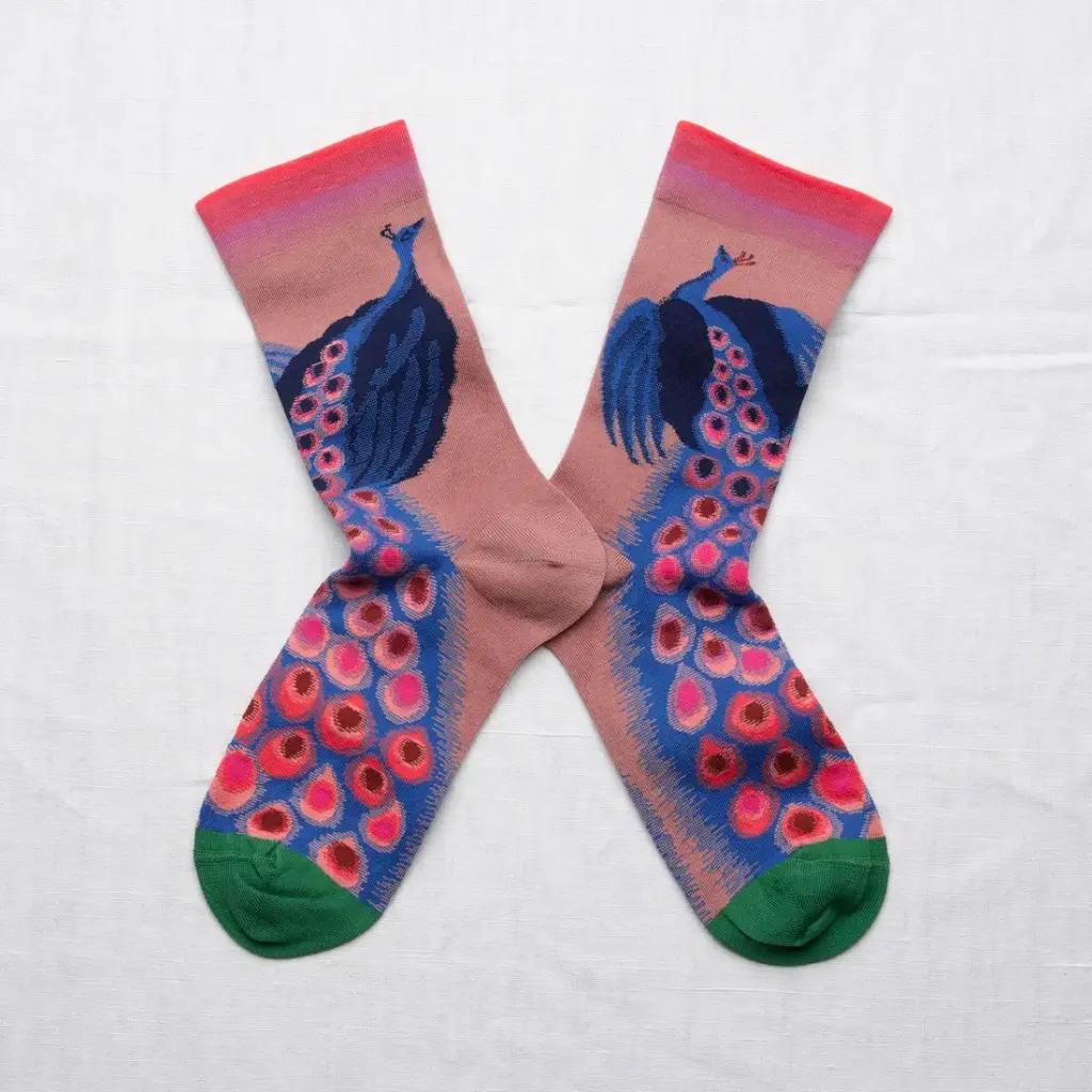 [CO701 36/38] Chaussettes Paons Peau