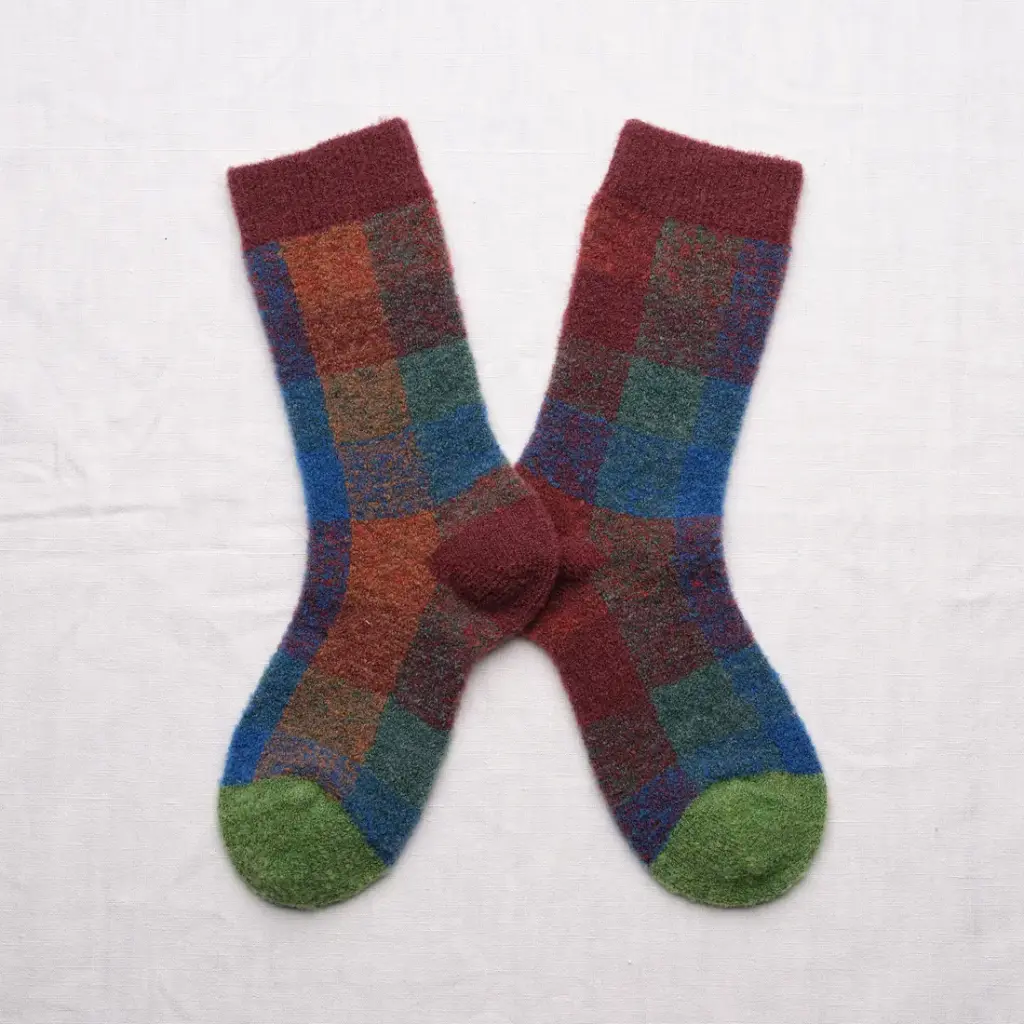 [BCL601] Chaussettes Mousse Carreaux