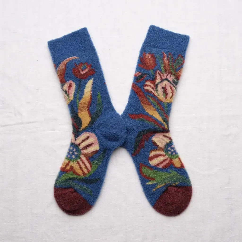 [BCL801] Chaussettes Mousse Fleurs