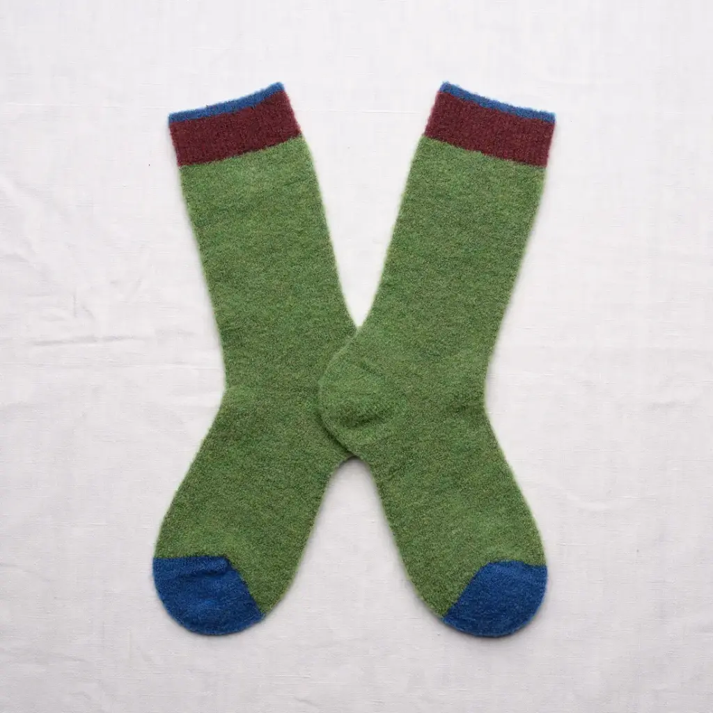 [BCL504] Chaussettes Mousse Unie Vert