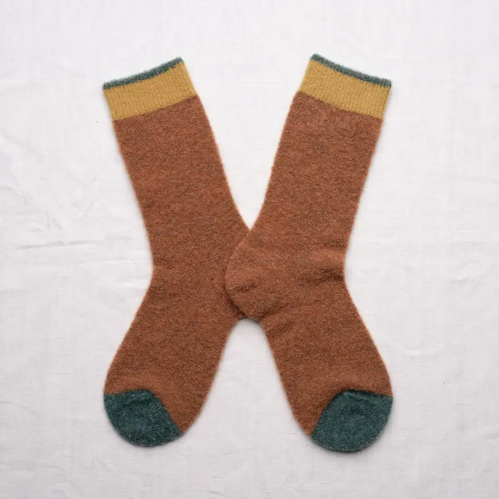 [BCL506] Chaussettes Mousse Unis Caramel