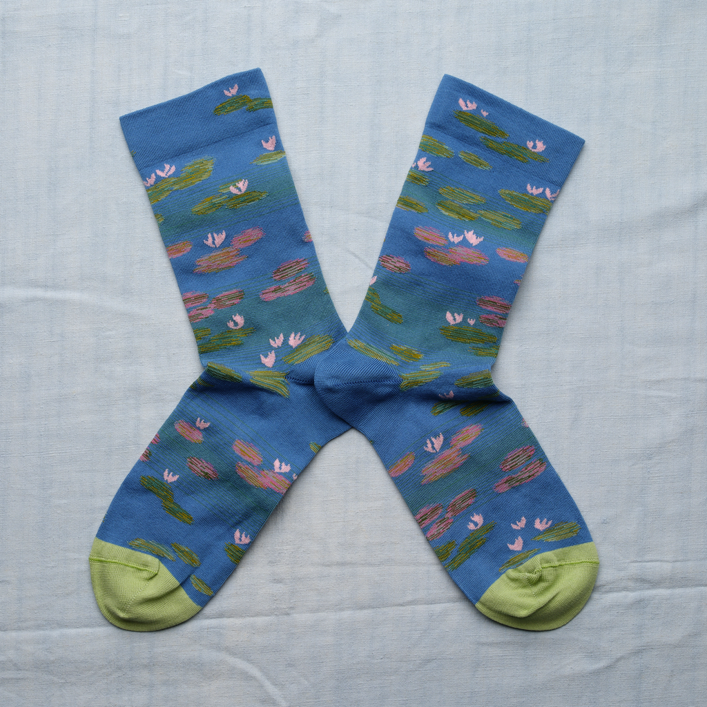 [MON202 36/38] Chaussette Monet Semis Cobalt