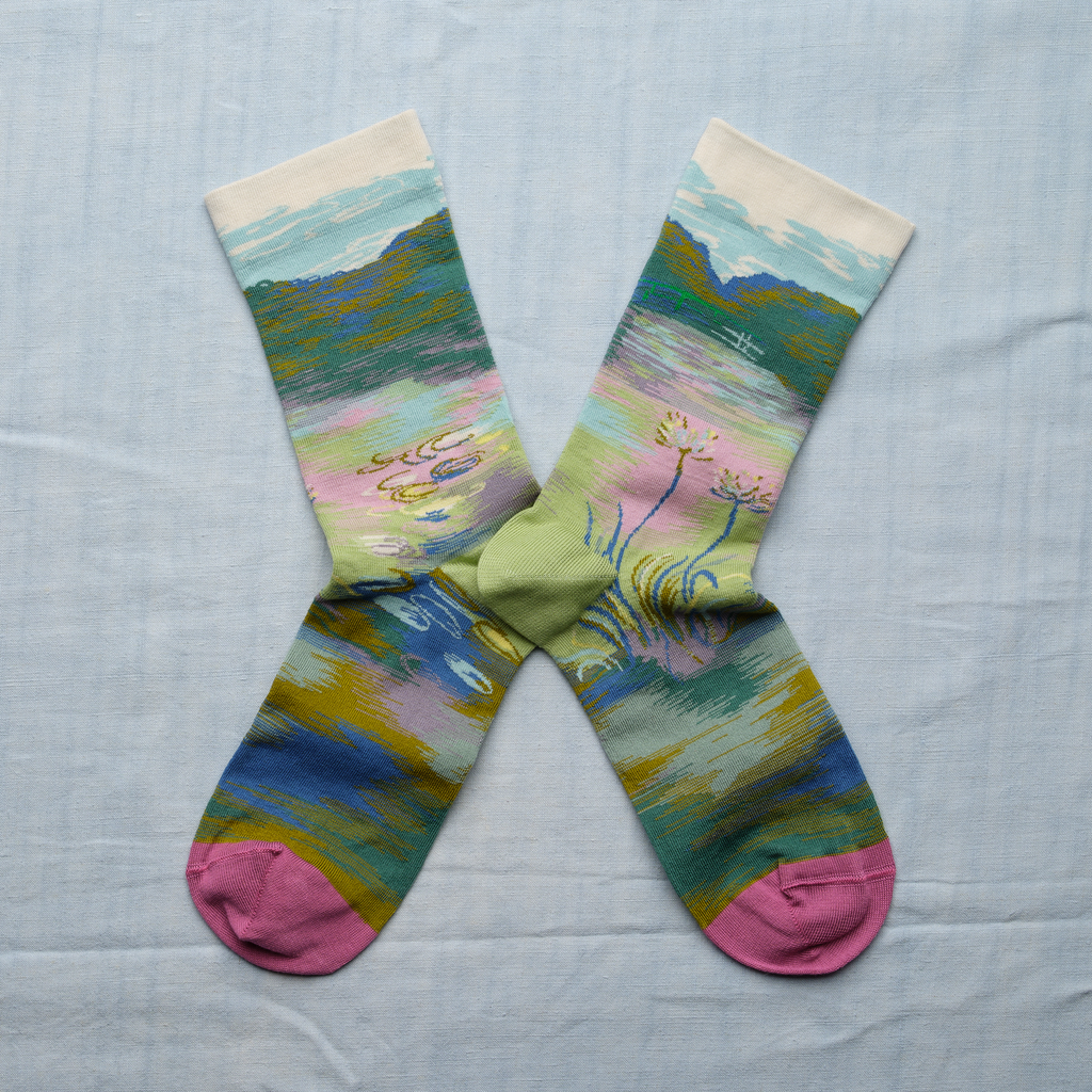 [MON301 42/44] Chaussette Monet Le Pont Aqua  