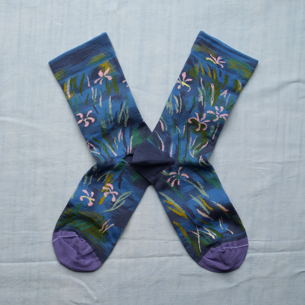 [MON401 39/41] Chaussette Monet Iris Cobalt)