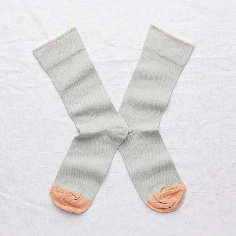 [UN174 39/41] Chaussette Uni Céladon