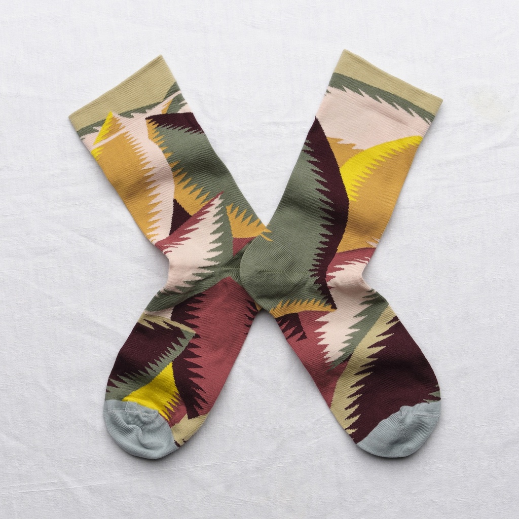 [LP501 39/41] Chaussette Abstrait Naturel