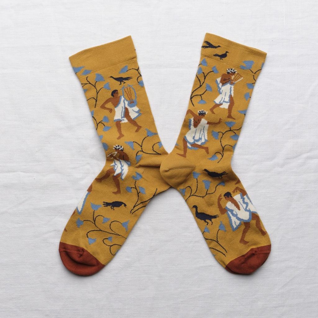 [MN301 39/41] Chaussette Musiciens Ocre