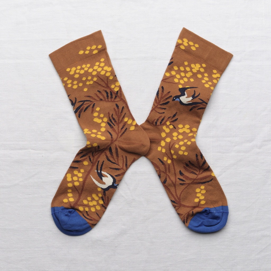 [MN701 36/38] Chaussette Mimosas Caramel