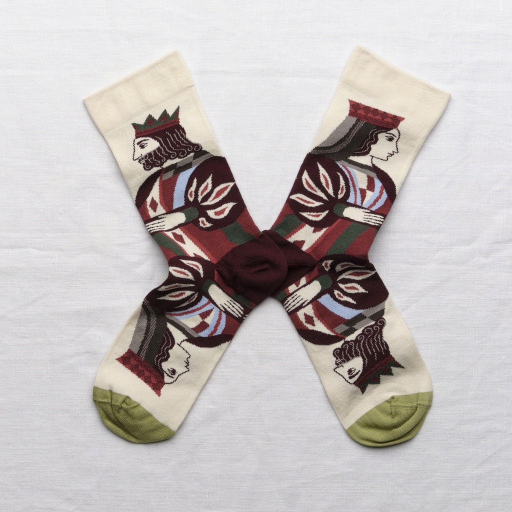 [DR401 39/41] Chaussette Carte Naturel