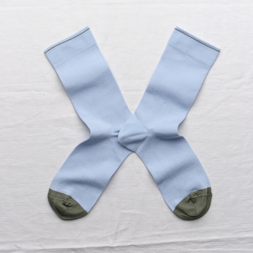 [UN220 36/38] Chaussette Uni Ciel