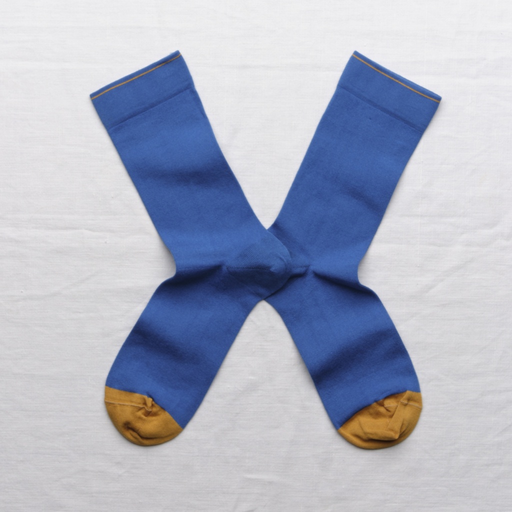 [UN221 42/44] Chaussette Uni Cobalt