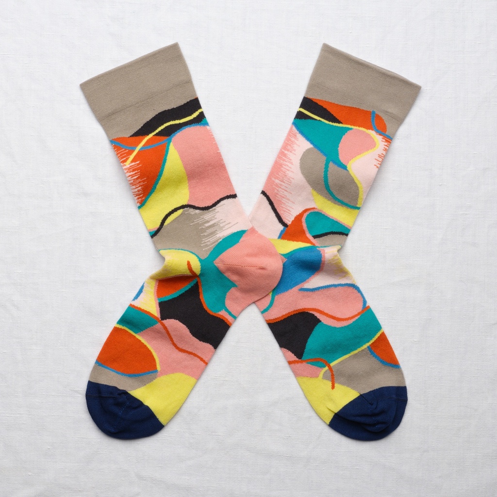 [FC401 36/38] Chaussette Patchwork Éléphant