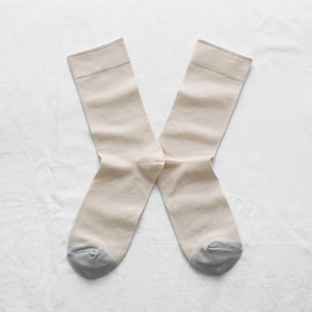 [UN101 42/44] Chaussette Uni Naturel