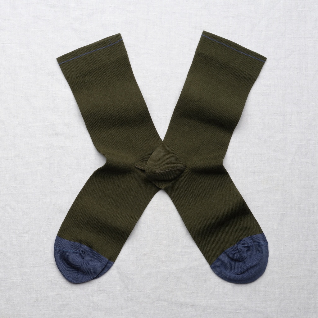 [UN227 39/41] Chaussette Uni Kaki