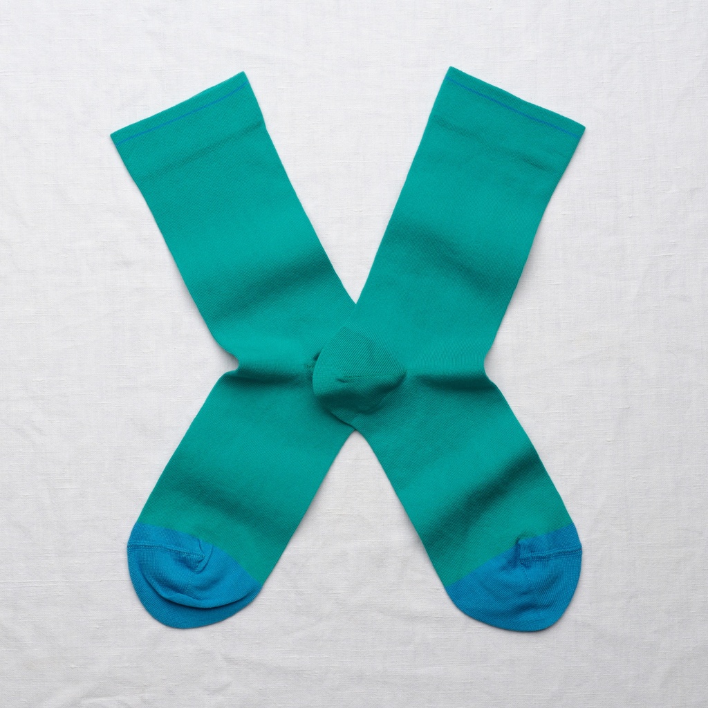[UN230 36/38] Chaussette Uni Viridien