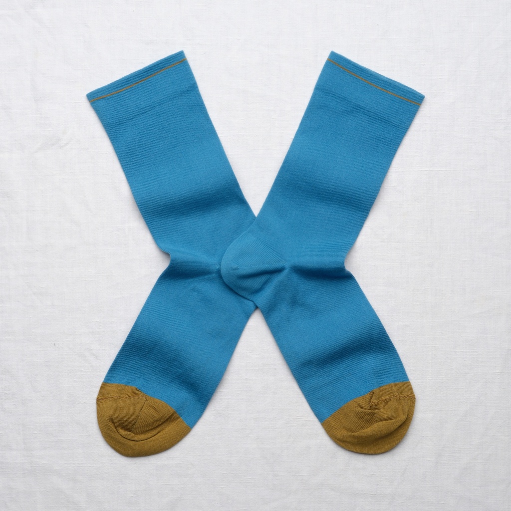 [UN233 39/41] Chaussette Uni Azur