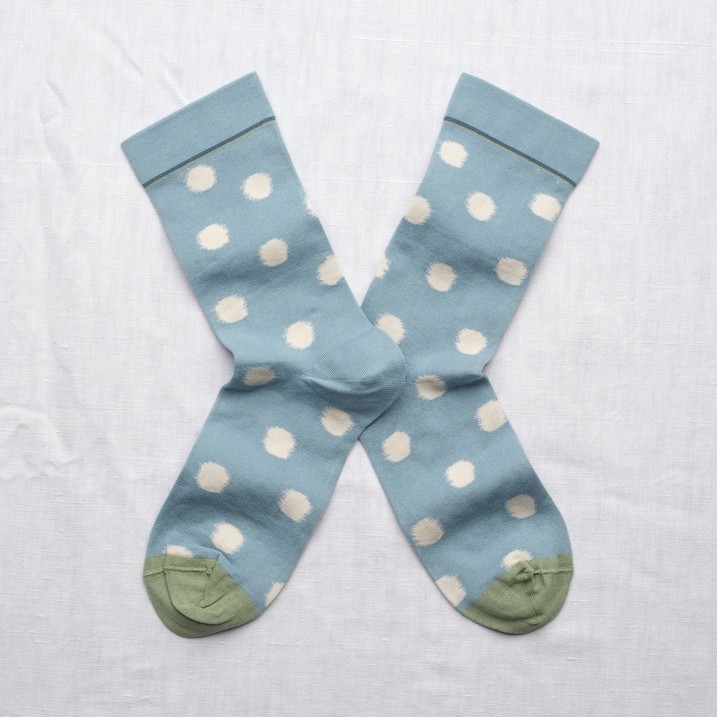 [RV201 36/38] Chaussette Pois Bleue
